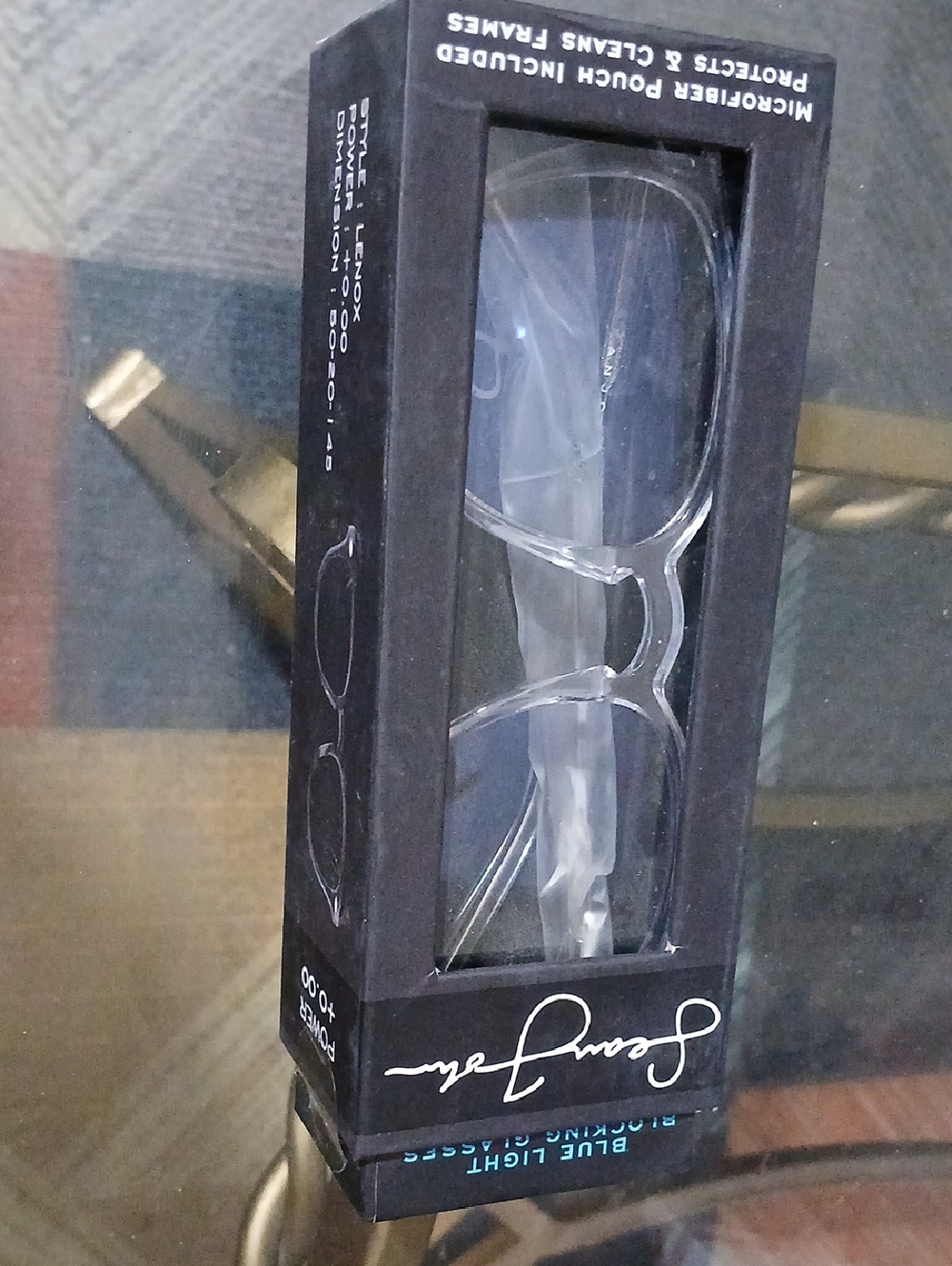 New In Box - Sean John Lenox Blue Light Blocking Reading Glasses - Clear Frame